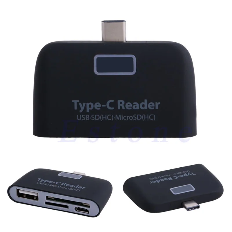 3в1 USB 3 1 Type C TF Micro SD OTG кардридер для Macbook Phone Tablet Новинка и высокое качество|USB-хабы| |