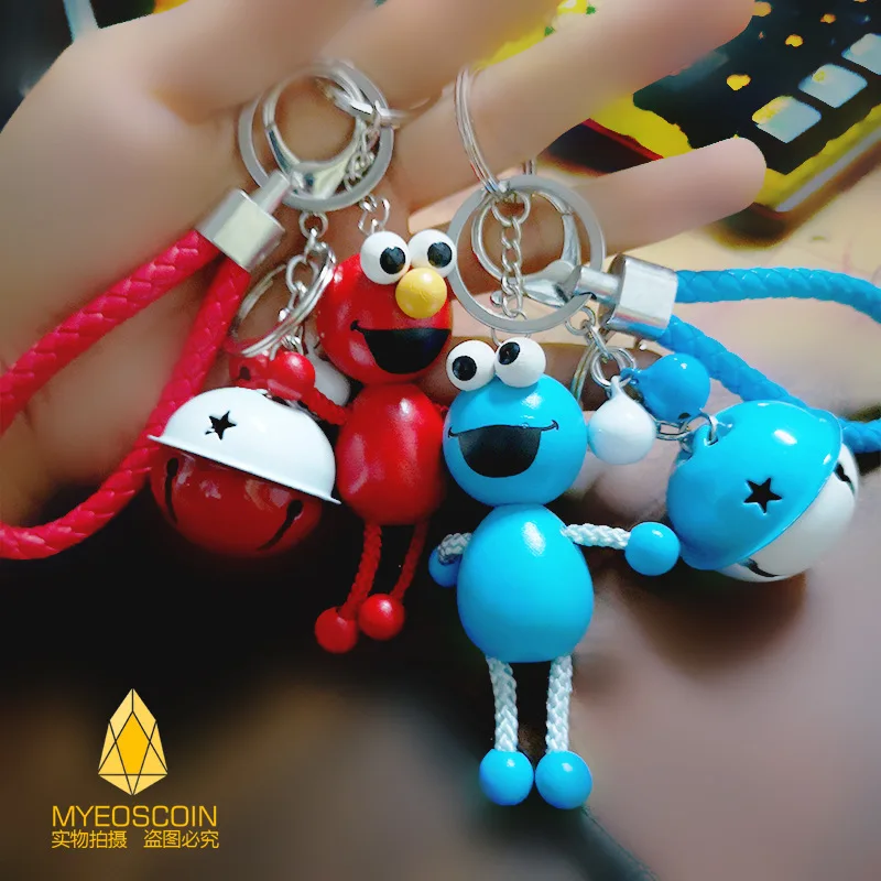 2019 мода мультфильм Улица кунжута брелок милый эльмо печенье монстра брелоки с