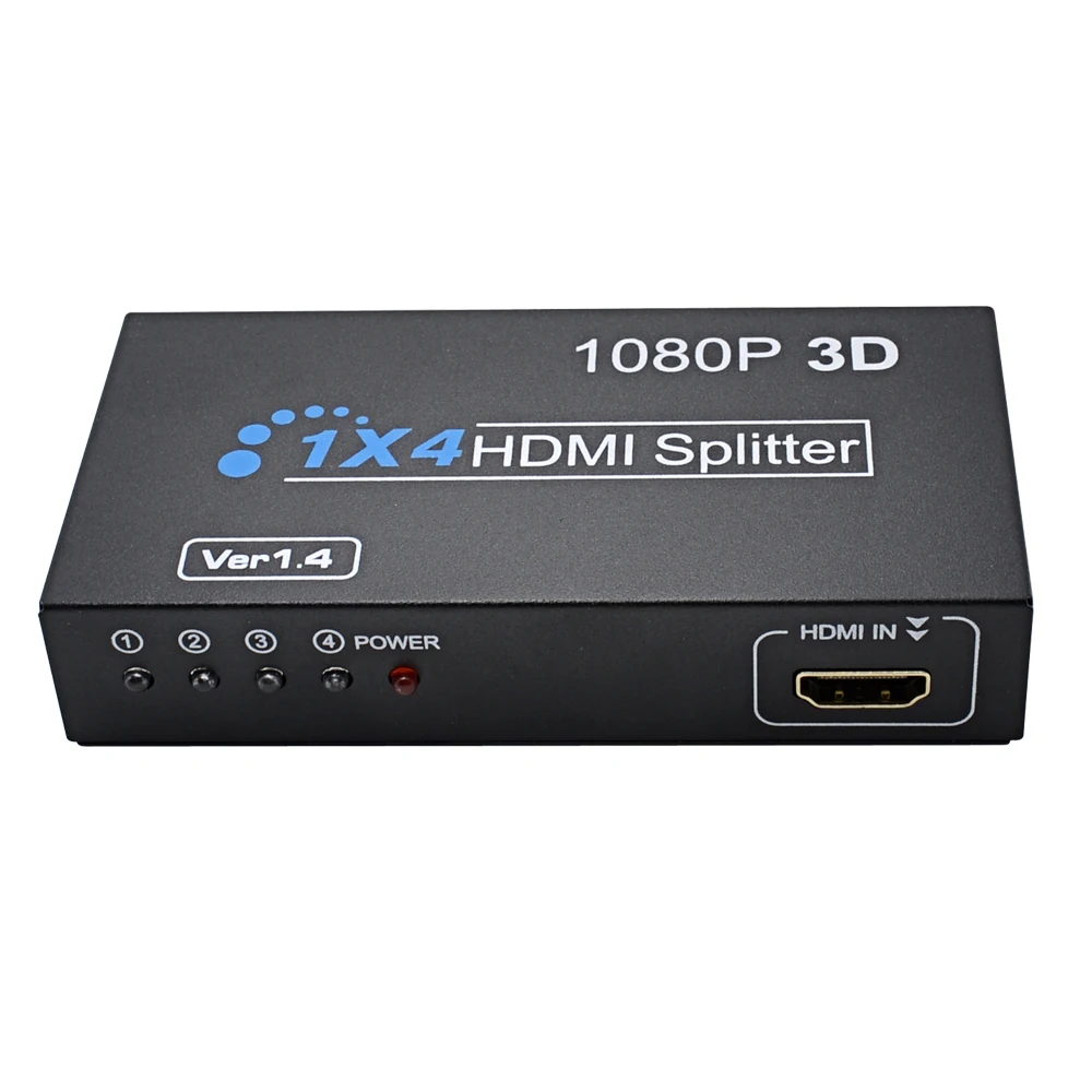 CHIPAL HD 1080P 1X4 для HDMI переключатель 1 в 4 выхода HDCP разделитель 3D порта концентратор