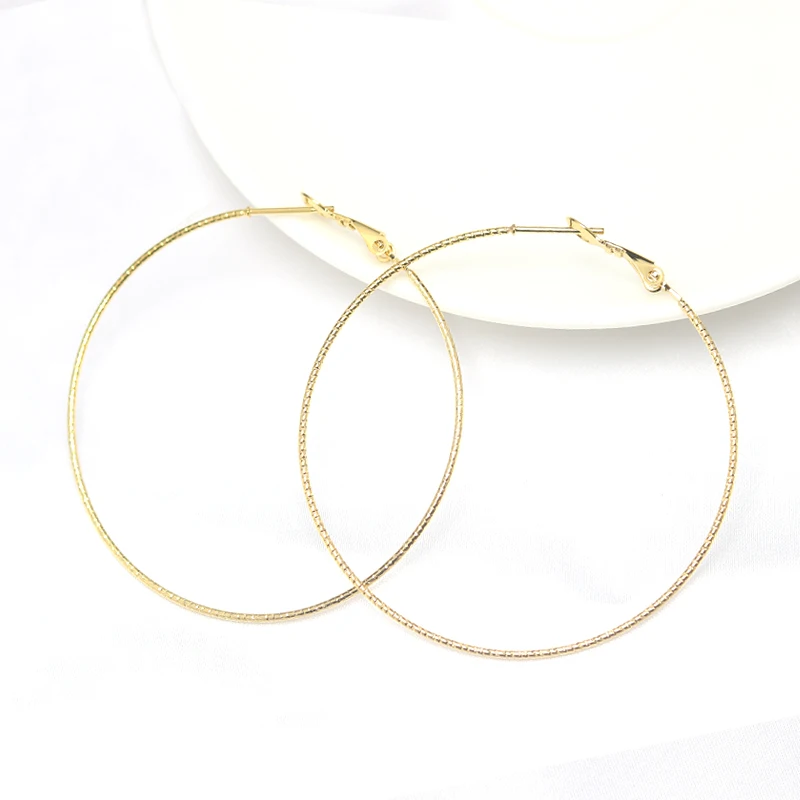 Innopes трендовые золотые серьги-кольца hyperbole большие круглые серьги из нержавеющей