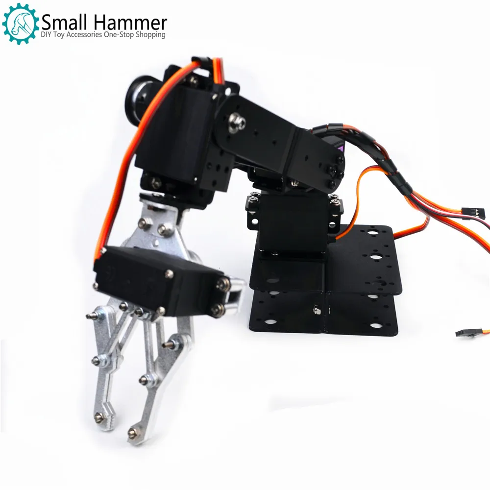 Алюминиевый сплав Arduino 4 DOF манипулятор Кронштейн Рулевого механизма механические лапы DIY части робота