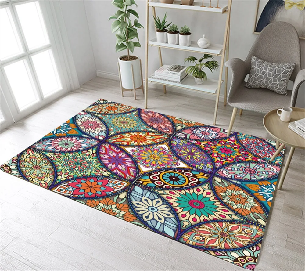 Arabesque Красочные цветы Мандала текстура дома детская комната напольная Подушка