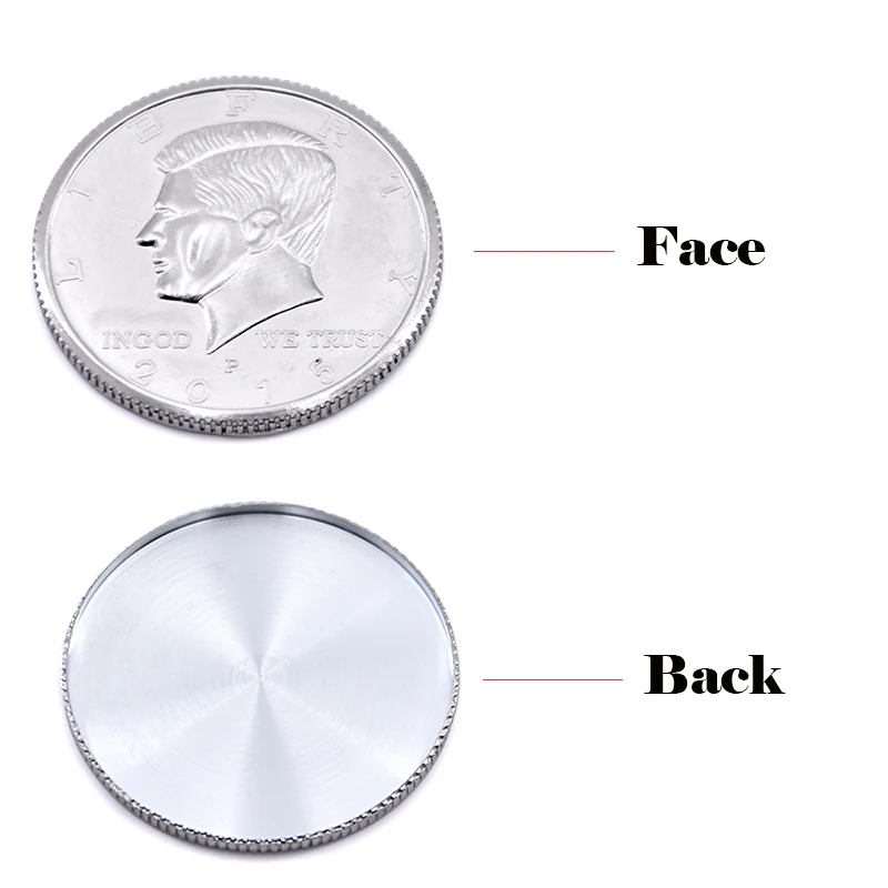 

1pc Expanded Shell (Half Dollar Head) Magic Tricks Coin Appearing Vanish Magia Accessories Close Up Gimmick Prop Illusions