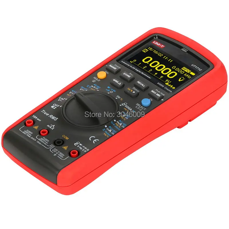 UNI-T UT171C промышленный RMS цифровой мультиметр/OLED дисплей/LoZ низкое сопротивление Вход/VFC Измерение частоты/USB/Bluetooth