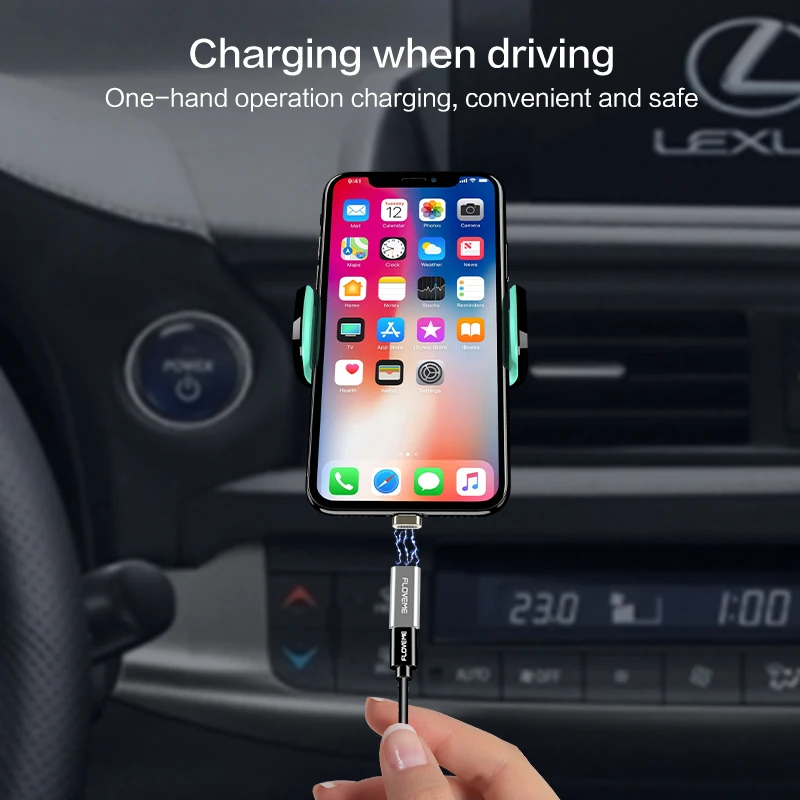 FLOVEM Новый Мирко USB Разъем Магнит адаптер Micro к Тип C для iPhone Android освещения Зарядное