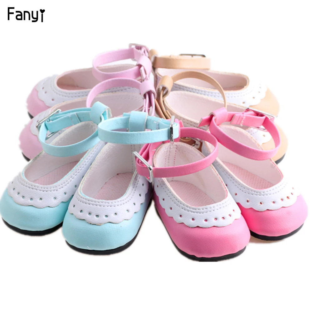 Кукольная обувь для новорожденного ребенка 43 см черно белая девочек 18 &quot