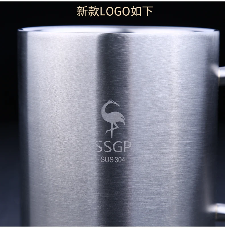 Ssgp 304 чашка из нержавеющей стали кофейная дорожная кружка с двойной изоляцией детская антиосенняя металлическая чашка