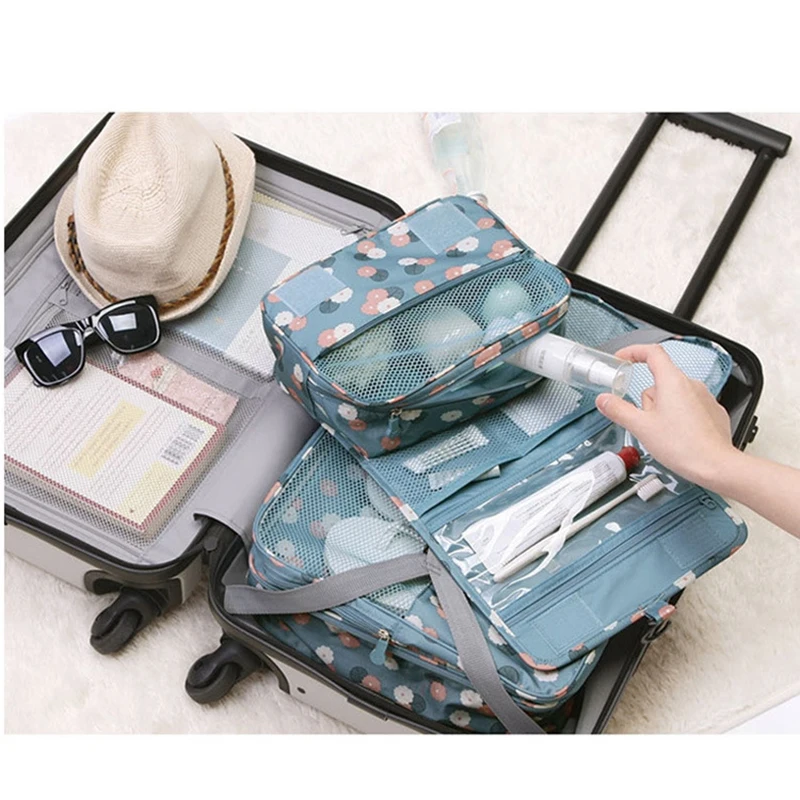 Фото Нейлоновая Складная косметичка для путешествий|packing cubes|duffel bagfolding bag |