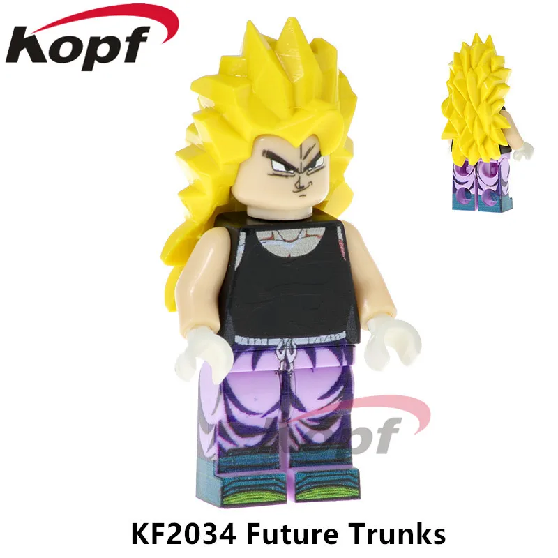 KF2051 строительные Боки Dragon Ball Z рисунок Золотой Freiza Krilin General Bule Future трусы кирпичи экшн подарок для детей игрушки