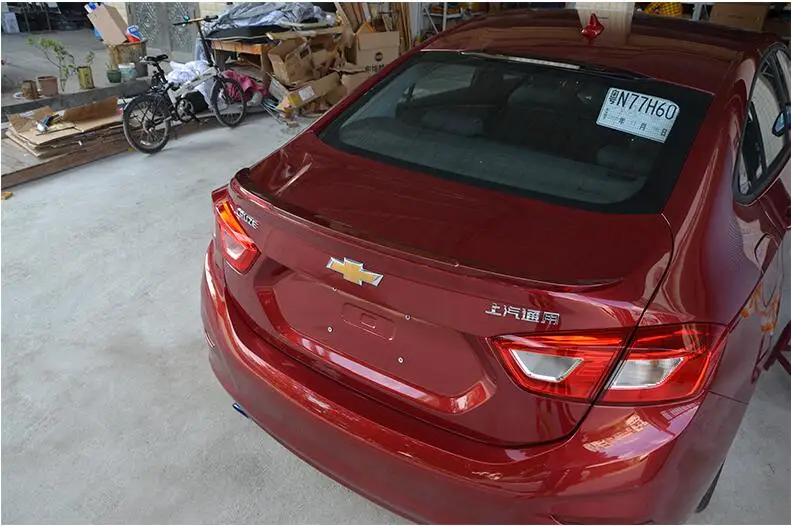 Jioyng краски заднего крыла багажник спойлер для 17 18 Chevrolet Cruze 2017 2018 (6 Цвета) по EMS |