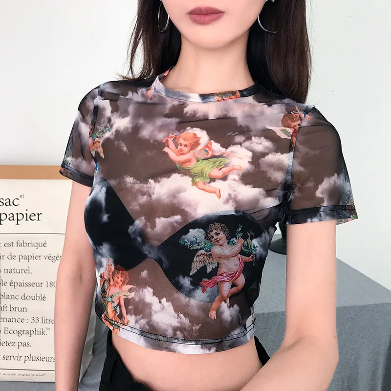 Футболка женская летняя с высоким воротом|Футболки| |