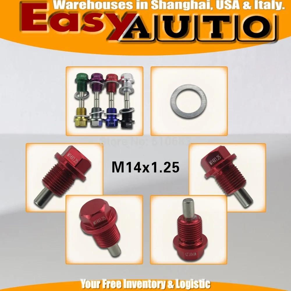 Универсальная M14 * P1.25 мм Магнитная дренажная масляная пробка для fo d | Автомобили и