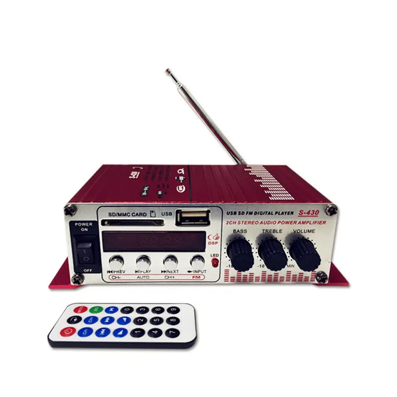 2ch Hi-Fi Super Bass Выход Мощность стерео аудио Динамик звук Усилители домашние