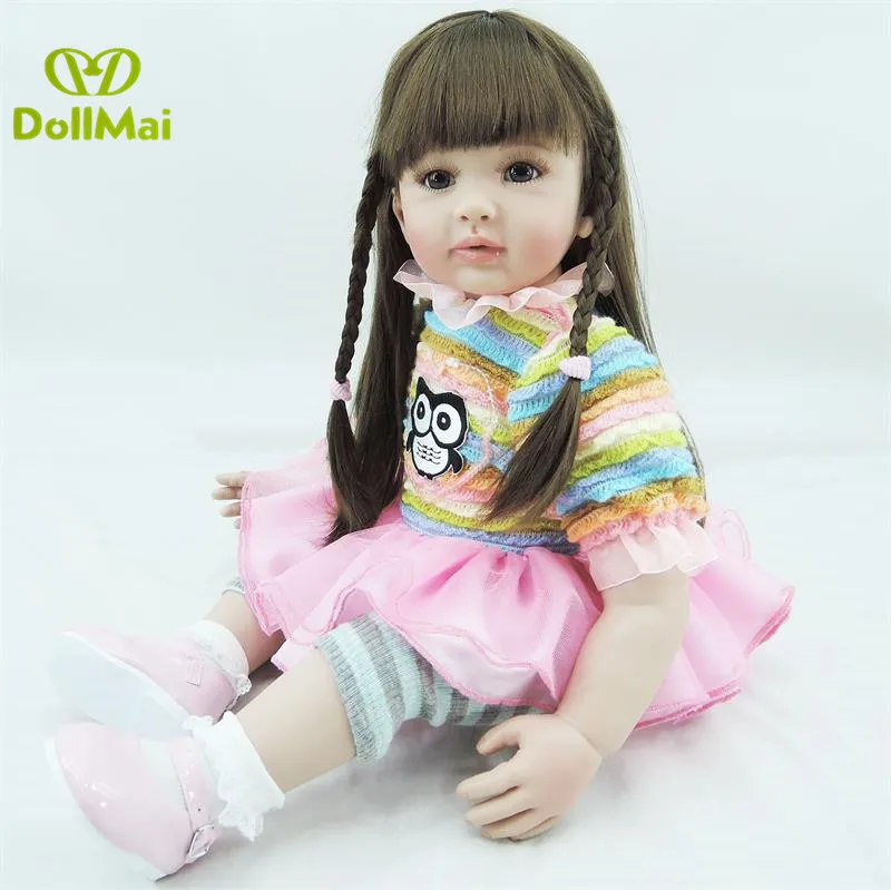 24 &quot58 см Горячая Ручная работа Adora Reborn Baby Girl menina продажа силиконовая Реалистичная