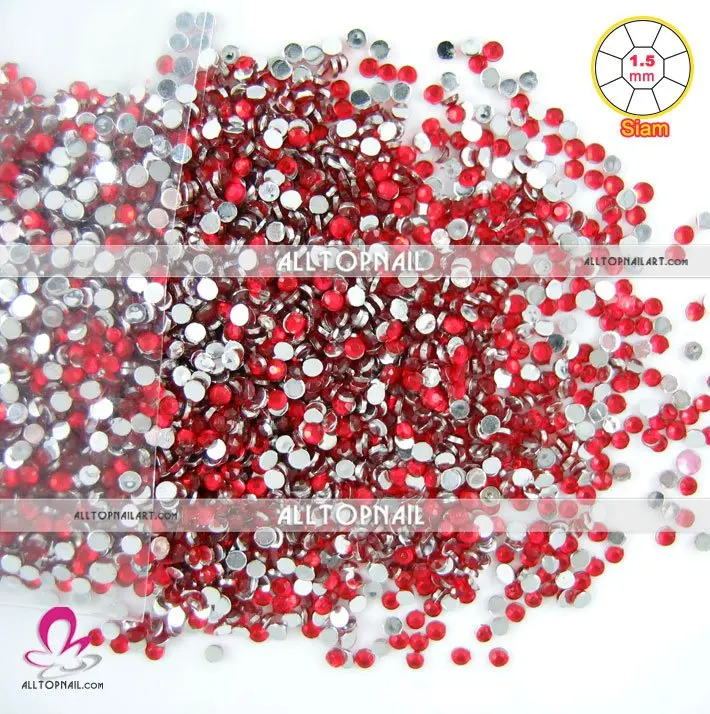 Волнистые круглые стразы для дизайна ногтей класса A_Grade 1 5 мм 12 упаковок Стразы
