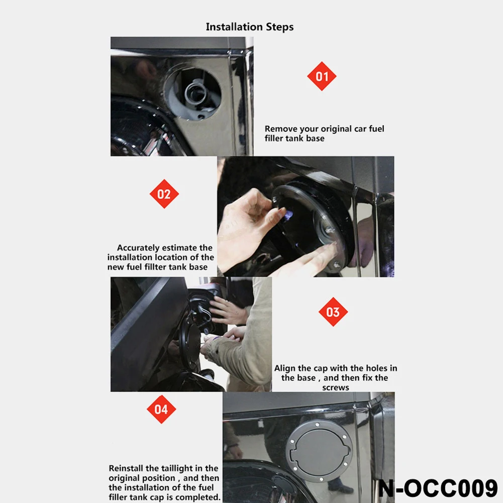 Aluminum Alloy Fuel Gas Tank Door Cap Lid Cover for 2007-2018 Jeep Wrangler JK | Inner Covers