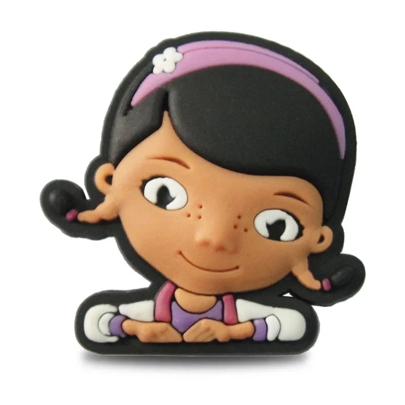 Один 1 шт. Doc Mcstuffins ПВХ обувь амулеты аксессуары для обуви украшения обуви пряжки аксессуары подходят браслеты Croc JIBZ - Цвет: 078-03