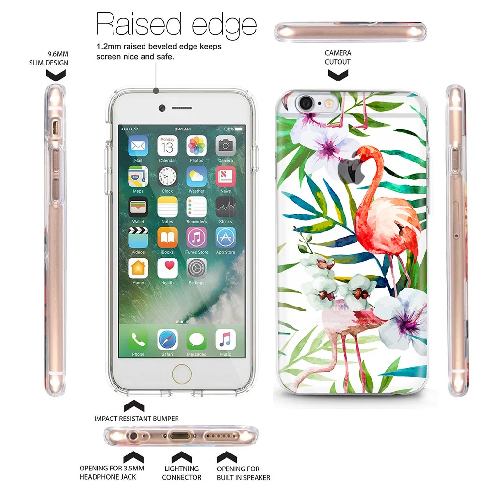 MISSCASE Телефон чехол для iphone 6 6s 7 8 плюс мода Фламинго ясно ТПУ Мягкая силиконовая
