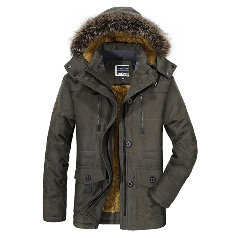 Военная Униформа 2019 зимняя куртка Для мужчин Повседневное толстая с хлопковой
