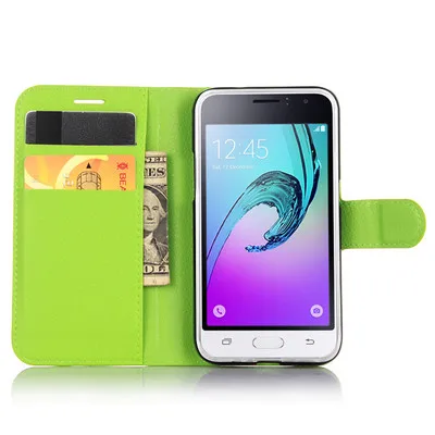 Стильный чехол-Кошелек из искусственной кожи для Samsung Galaxy J1 J100H (2016) J120 кожаный