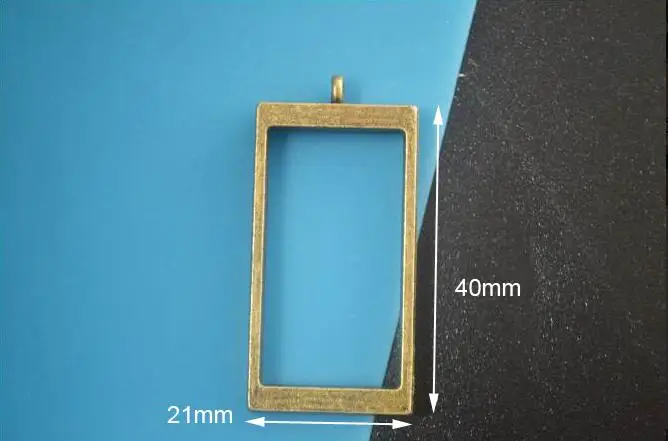 bronze big rectangle 5 шт. 7 форма металлическая рамка DIY эпоксидная смола для изготовления ювелирных изделий изделия из смолы подарки ручной работы Цветочные геометрические формы УФ Смола ожерелье - Окраска металла: bronze big rectangle