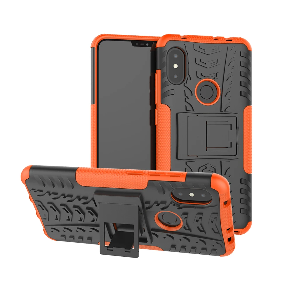 orange Для Xiaomi 5S Mi5 плюс 5X двойной Слои чехол из ТПУ+ корпус Противоударная задняя обложка для Redmi Note 3, 4, 5, 6, 4X 5A 6X A2 S2 Y2 6A 6 Pro - Цвет: orange