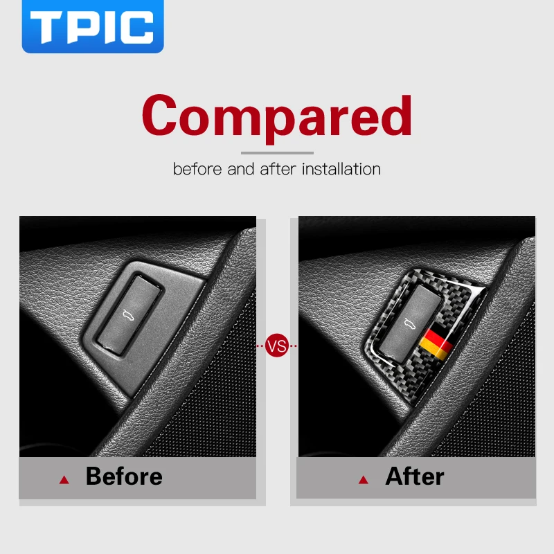 Наклейка TPIC из углеродного волокна аксессуары для внутренней отделки Audi Q7 4L 2008-2015