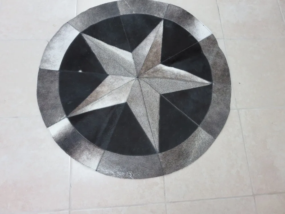 Высококачественный коврик ручной работы из воловьей кожи с рисунком рулевого