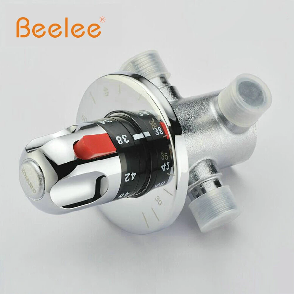 Beelee 1/2 &quotлатунный термостатический смеситель для душа Автоматический клапан