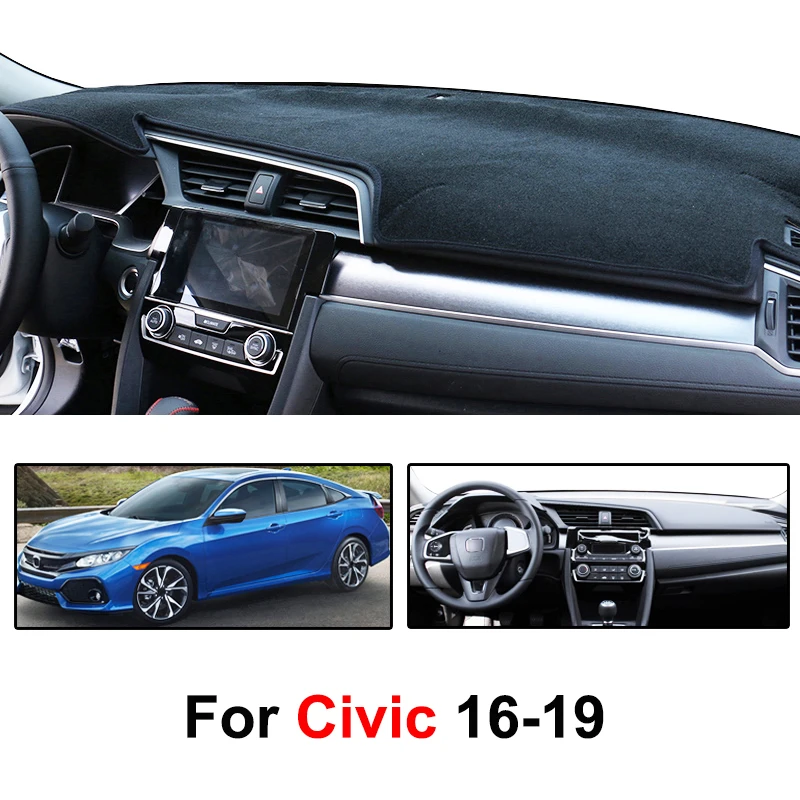 Xukey для Honda Civic 2016 2019 чехол приборной панели коврик Солнцезащитный панели|carpeting