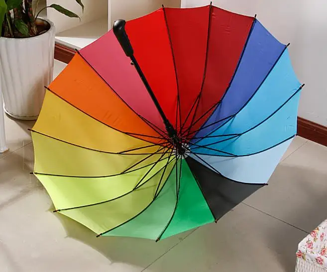 Радужный зонт для гольфа и рыбалки зонтик унисекс свадебной вечеринки сувениры