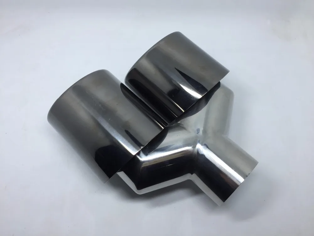 Универсальный черный двойной автомобильный глушитель выхлопной наконечник