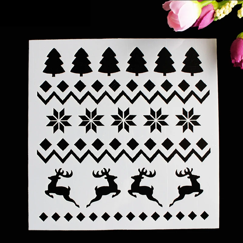 1 шт. специальный дизайн Рождественские елки торт трафарет форма для выпечки