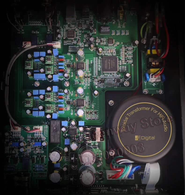 R-090 JF MX-DAC двойной AK4497+ FPGA ЦАП+ Ультра низкий Фазовый шум двойной тактовый 32 бит/384 кГц DSD512 ЦАП