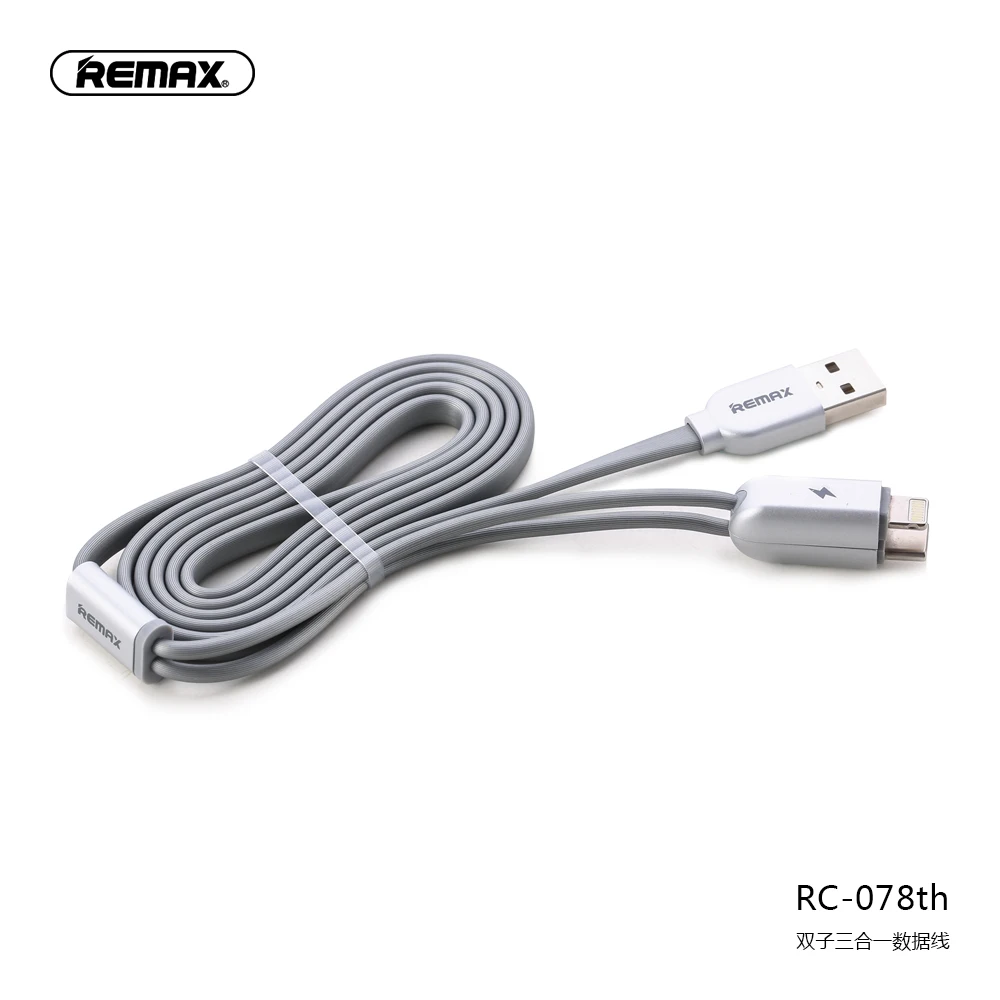 REMAX Twins 3в1 микро USB кабель Магнитная Адсорбция синхронизация Быстрая зарядка