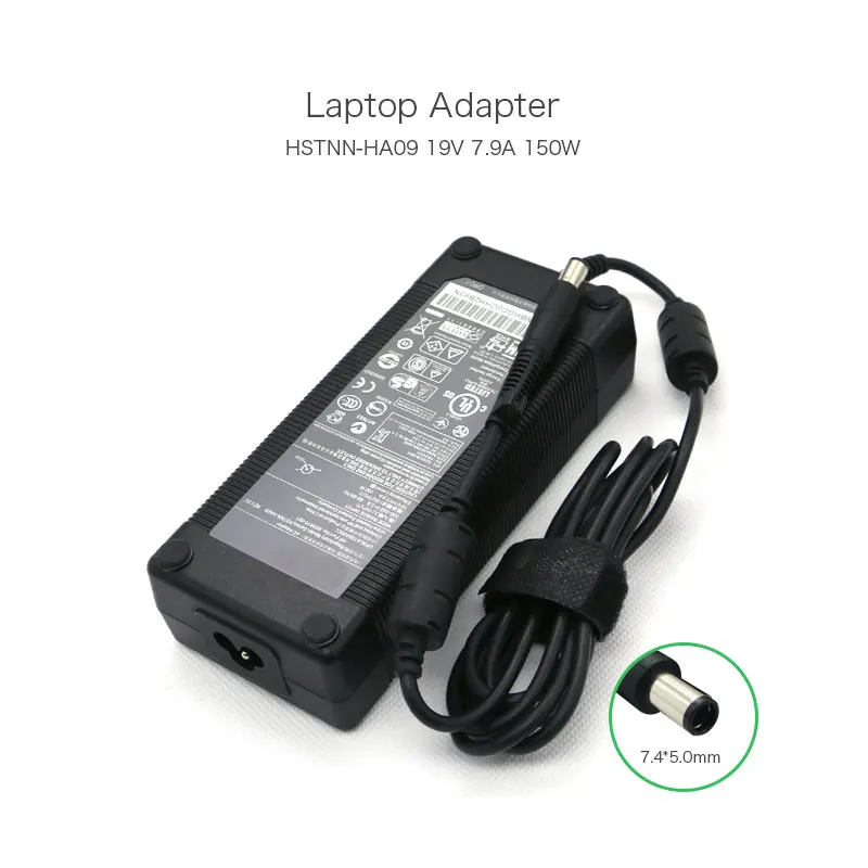 

Оригинальный адаптер переменного тока 19 в, 7,9 А, 7,4*5,0 мм, HSTNN-HA09, для HP TOUCHSMART IQ780 IQ544 Series PC A150A00CL 150W 609919-001