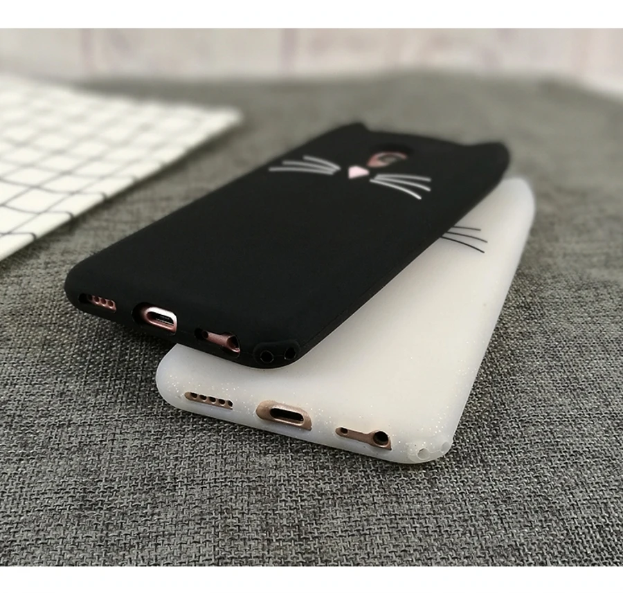 Милые 3D мультфильм борода кошка Китти блеск чехол для телефона для Meizu M6s mblu S6 M5C M5s M3 M5 M6 Примечание Мягкий силиконовый чехол Fundas Coque