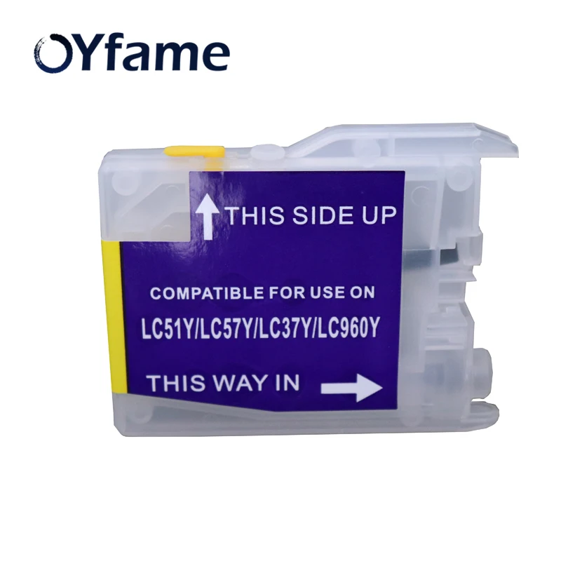 OYfame для Brother LC10 LC37 многоразовый чернильный картридж brother LC51 LC57 LC970 lc1000 DCP-130C 135C 150C