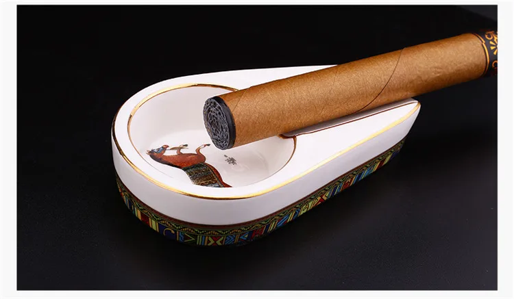 COHIBA керамическая Роскошная пепельница для сигар, держатель для сигарет, для дома и офиса, аксессуары для табака, пепельница для путешествий, пепельницы, подарок для мужчин