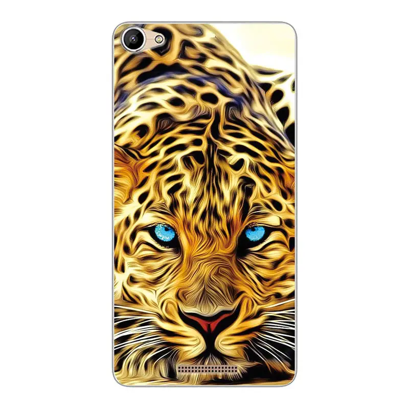 Чехол С Рисунком Тигра льва кота животного для BQ BQ-5058 Strike power Easy Silicone мягкий TPU 5058