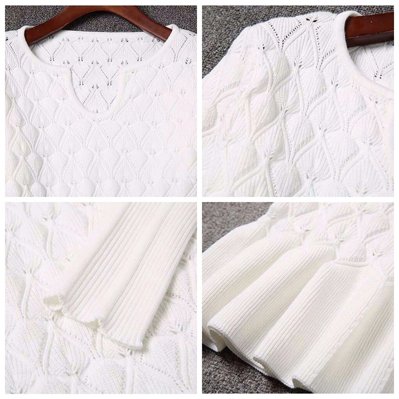 Платье 1 предмет женские зимние теплые облегающие вязаные свитера с длинными