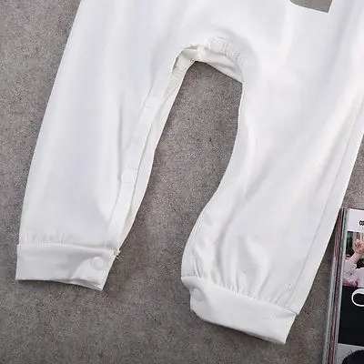 Модный хлопковый комбинезон с длинными рукавами и надписью для новорожденных