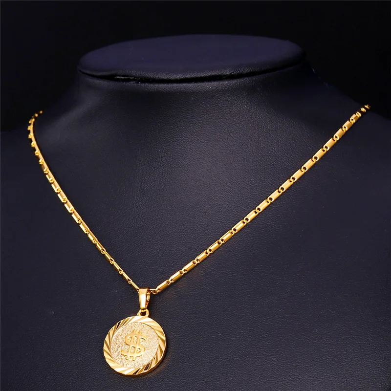 Цепочка с подвеской в виде монеты для мужчин и женщин|fashion necklace|necklace fashioncoin necklace |