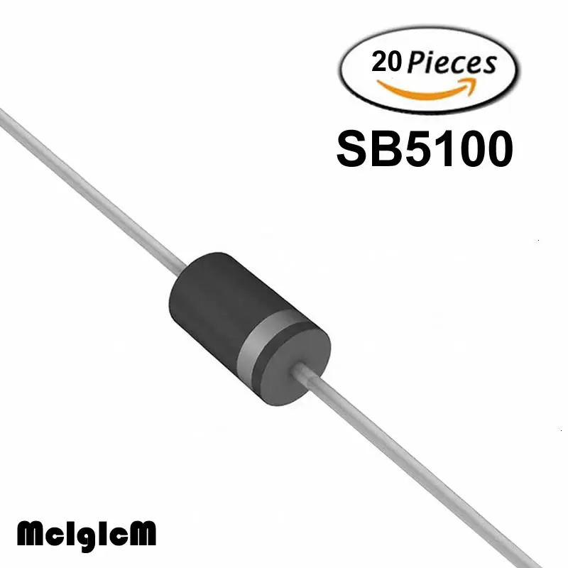 MCIGICM 20 шт DO-27 3A 60V do-201ad диод Шоттки SR360 | Электронные компоненты и принадлежности