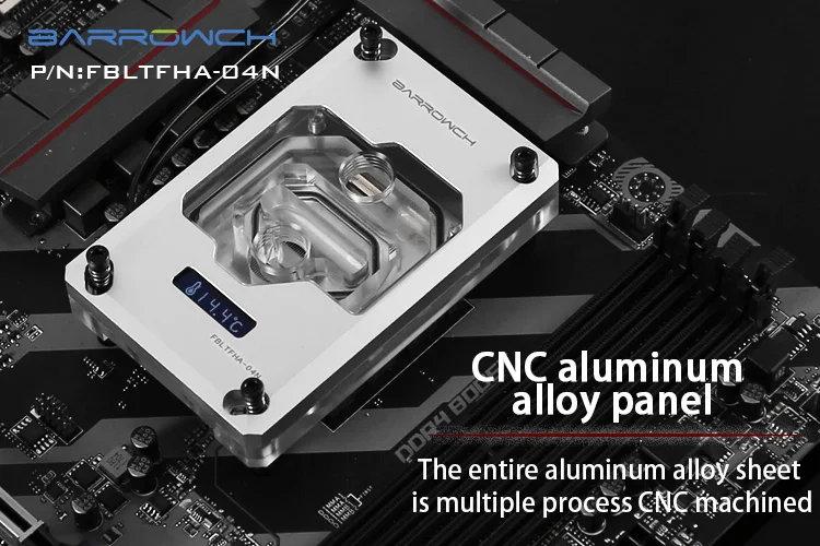 Barrowch водоблок для процессора цифровой Дисплей для AMD RYZEN AM4/AM3 платформа LRC2.0 Поддержка Mohterboard AURA SYNC FBLTFHA-04N