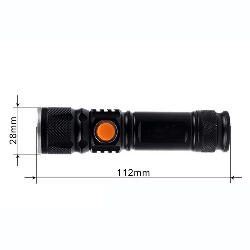USB Chargeable Portable Focus Lamp LED Flashlight Camping Light Zoom Waterproof Mini T6 | Освещение