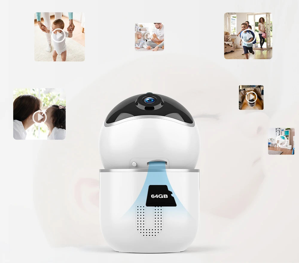 1080P облачная HD IP камера Прозрачная система наблюдения с микрофоном камера wifi камера автоматическое отслеживание камеры безопасности с сетевым портом приложение YCC365