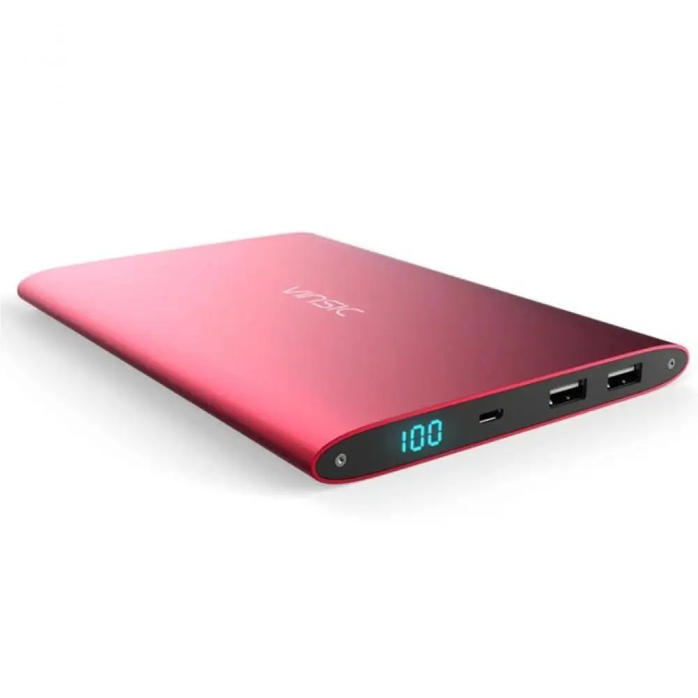 Vinsic20000mAh power Bank двойное внешнее зарядное usb-устройство для аккумулятора батареи