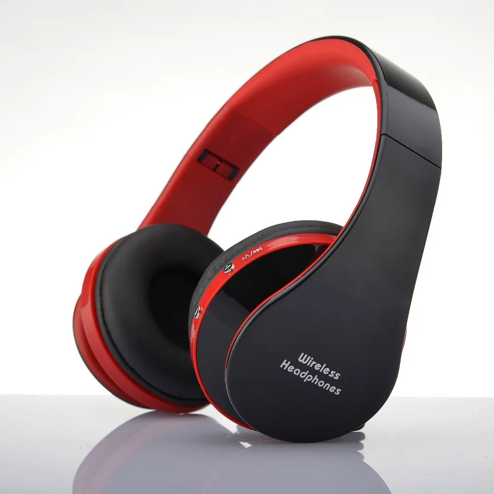 Black Red Беспроводные наушники Bluetooth гарнитура стерео Складные Спортивные Беспроводные наушники с микрофоном игровая гарнитура беспроводные наушники - Цвет: Black Red