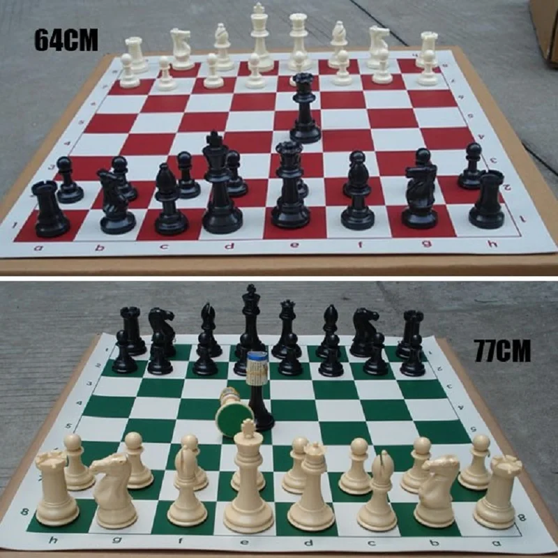 32 шт. пластиковые шахматные фигурки 64/77 мм|Шахматы| |